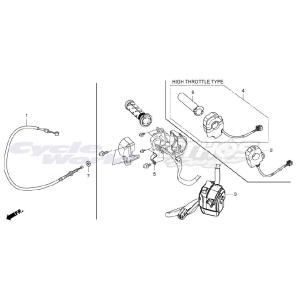 ホンダ（HONDA） 35130-NLS-000 スイッチASSY,ENGストップ CBR1000RR