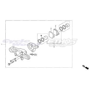43105-NN3-830 パッドCOMP,RR 1枚 RTL300R 2017 HRC ホンダレー...