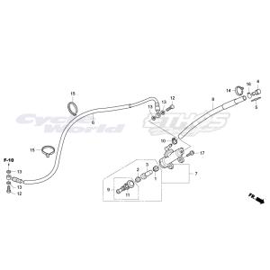 43500-NF4-771　マスターシリンダーASSY,RR ブレーキ　HRC ホンダレーシング