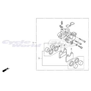 45105-NN3-830 パッドCOMP,FRブレーキ　RTL300R 2017 HRC ホンダレ...