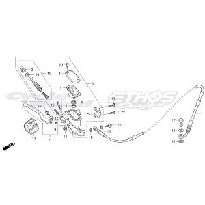 45125-NN4-G01 ホースCOMP,FRブレーキ　RTL300R 2017 HRC ホンダレ...