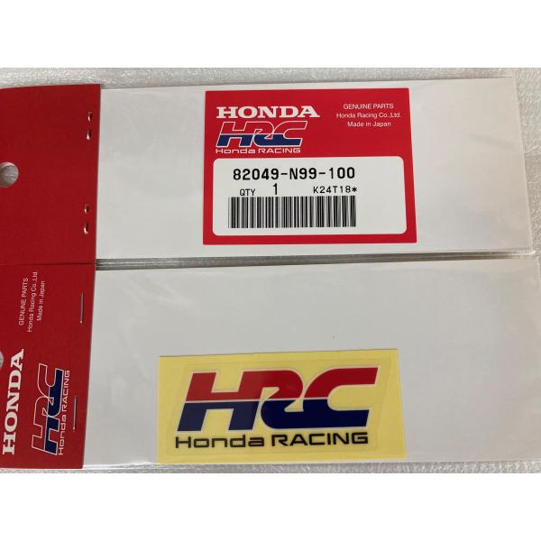 HRC ロゴステッカー S ブラック ホンダレーシング 82049-N99-100
