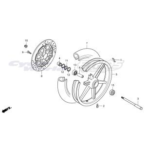 90651-NF4-000　サークリップ,EX 26MM　HRC ホンダレーシング