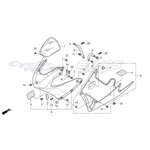 91080-NC8-300　リベット,3.2×6.4　HRC ホンダレーシング｜ethosdesign