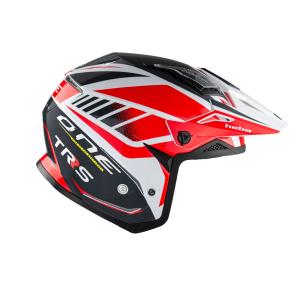 HC1129 ZONE5AIR パールブラック HEBO エボ トライアルヘルメット 競技