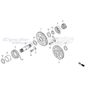 28242-KA3-710 スプリング,ラチェット　RTL300R 2017 HRC ホンダレーシン...