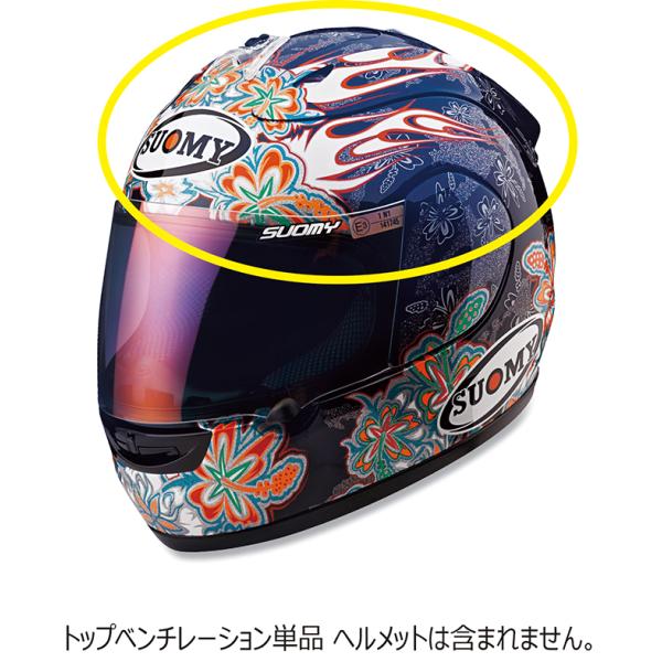 リペアパーツ S0243　SEF6 ブルーブラックフラワー用トップベンチレーション SUOMY スオ...