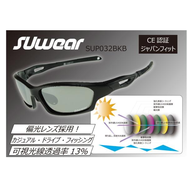SUP032BKB SUOMY SUwear サングラス UVカット 偏光レンズ