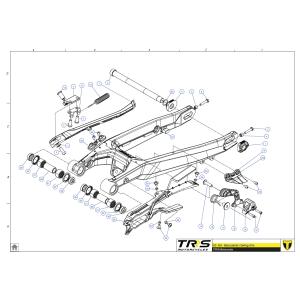 03027TR100 ブッシュ,スイングアームピボット　TRRS ラガレーシング｜ethosdesign