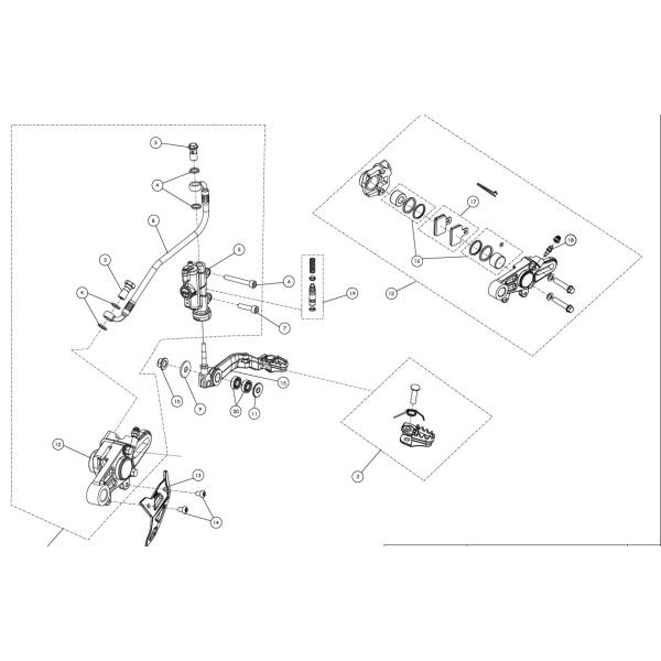 07015TR100 ブレーキペダルCOMP II　TRRS ラガレーシング