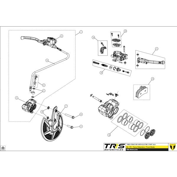 08001TR102（100） フロントディスクカバー　TRRS ラガレーシング