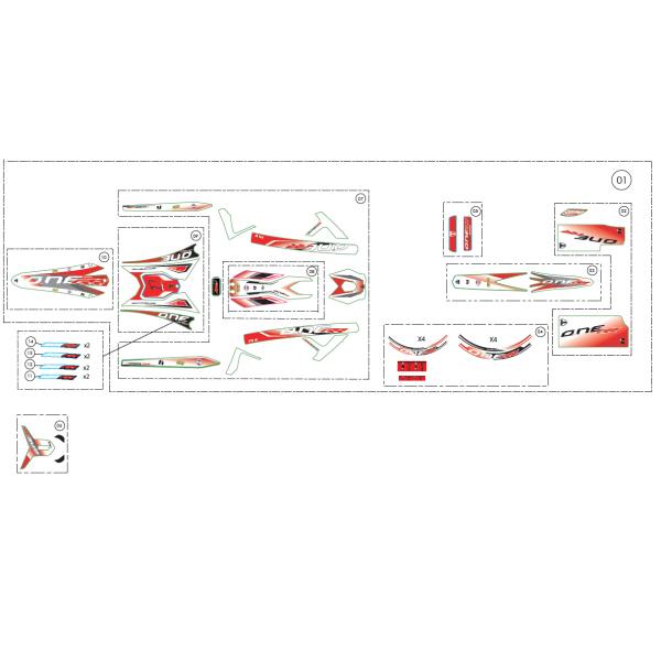 15086TR109 ステッカー,ホイール SET 2024RR　TRRS ラガレーシング