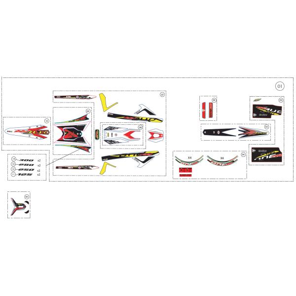 15090TR106 ステッカー、フューエルタンク　2025 ONE-RR　TRRS