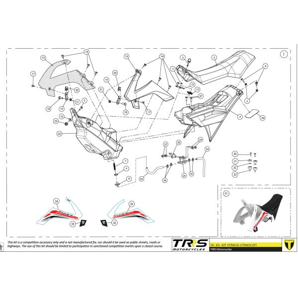 17000TR204 XTRACKキット　TRRS ラガレーシング