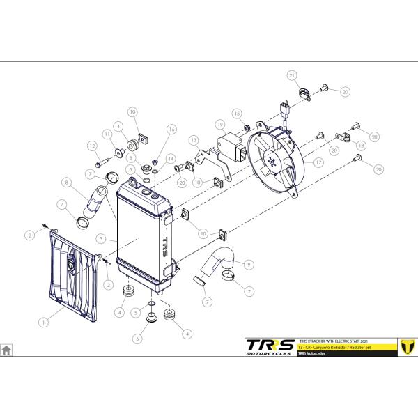 63002 サイレントブロック,ラジエター　TRRS ラガレーシング