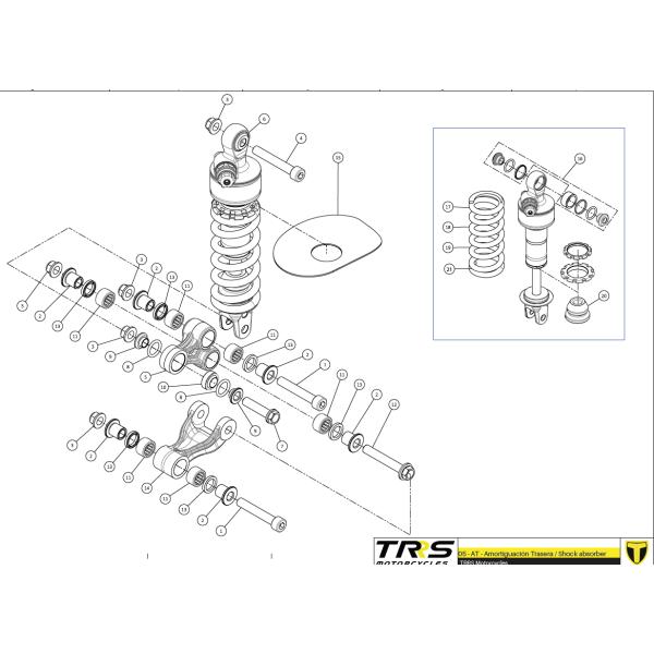 70515 BUMP-STOP REIGER SHOCK　TRRS ラガレーシング