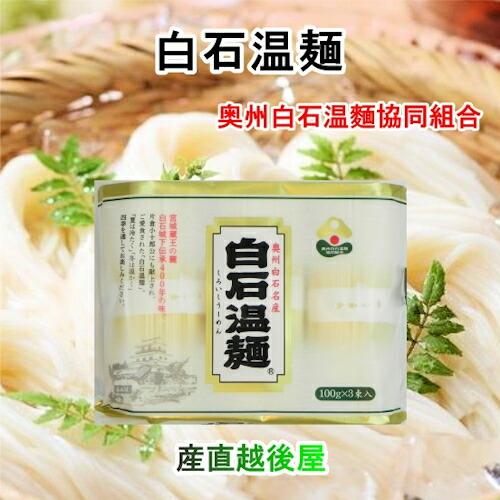 白石温麺 宮城県白石市 奥州白石温麺協同組合 白石温麺 真伝承白石うーめん バラ 100g 3束 1...