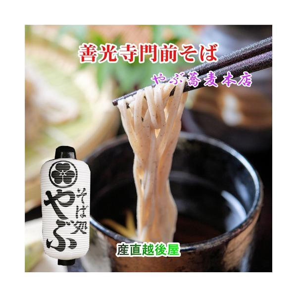 ●善光寺そば そば 蕎麦 信州そば 信州善光寺門前 そば処やぶ蕎麦 半生そば6束（660g）つゆ86...