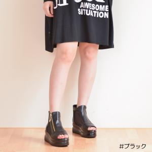 サマーブーツ メッシュ レディース 厚底 サマ...の詳細画像2