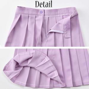 制服 スカート 紺 グレー 制服スカート 無地...の詳細画像2