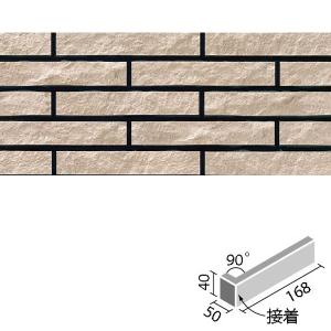 クラシコライン 90°曲(接着)［岩面］(バラ) CLL-40BN/90-14/2　/ LIXIL INAX タイル｜etile