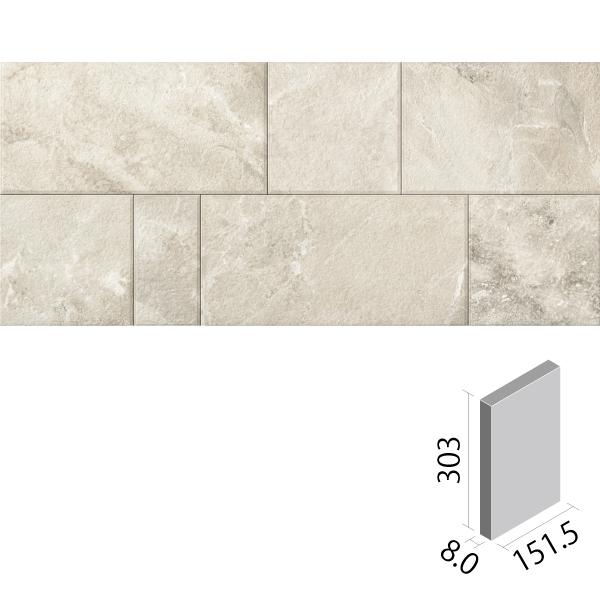 サンティエ 303×151角平(レリーフB) ECP-315/STE1B アイボリー エコカラットプ...