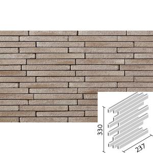 【LIXIL】リクシル  寂雅楽Ⅱさびうた 外装壁 ボーダーネット張り 馬踏目地 HAL-25BN/SUT-15 3箱セット LIXIL（リクシル） 寂雅楽(さびうた)II ボーダーネット張り(馬踏目地