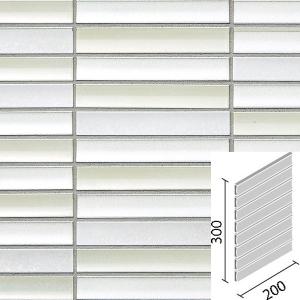 LIXIL（リクシル） スティックガラス 75×5角ボーダーネット張り