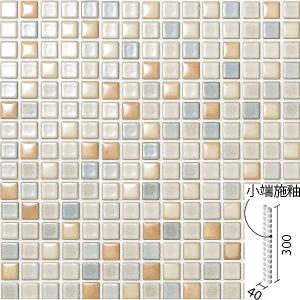 インテリアモザイク カレイドグレイズ 20mm角片面小端施釉ネット張り IM-2060P1/KLG-11　/ LIXIL INAX タイル｜etile