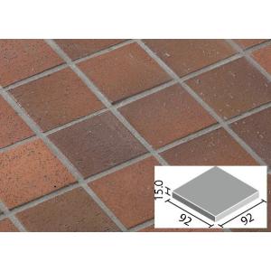 150角 5寸 クリンカータイル 無釉 レンガタイル 茶色 平 筋入 縦