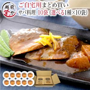 温めるだけ レトルト 魚 鯖 惣菜  セット 選べる 1種 10袋 セット さば サバ 鯖缶 サバ缶 調理済 時短料理 簡単 ((常温))｜etizentakaraya