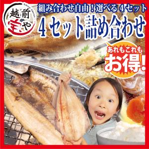 廃盤】4 セット 選べる 詰め合わせ 干物 かき 牡蠣 浜焼きサバ　組み合わせ自由！*冷凍*
