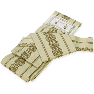 ワンタッチ角帯 男帯 どくろ献上茶系