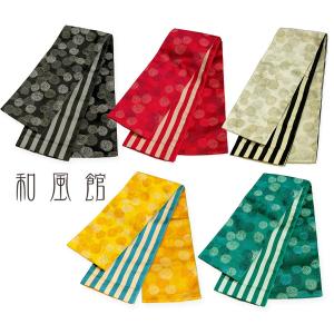 浴衣帯 和風館 半幅帯 Ladies obi 半巾帯 ぐるぐるドット/ストライプ