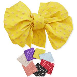 子供浴衣帯 兵児帯 水玉ハート ラメ金糸 こども用ゆかた帯