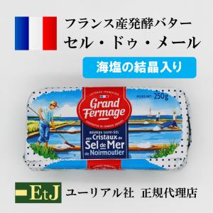 フランス産発酵バター セル・ドゥ・メール２５０ｇ 海塩の結晶入り　有塩バター｜etj-gourmet