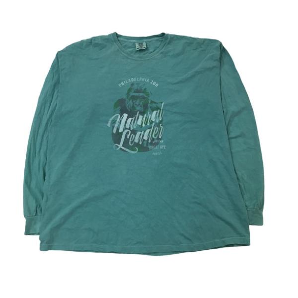 2311F-047 メンズ COMFORT COLORS コンフォートカラーズ グリーン 長袖Tシャ...