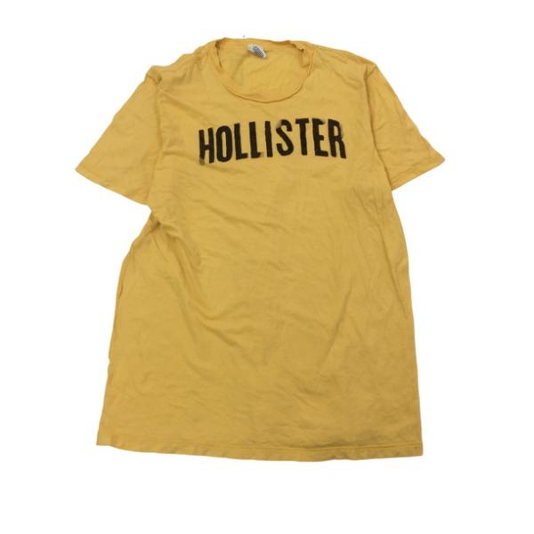 2404F-041 メンズ HOLLISTER ホリスター イエロー 半袖Tシャツ XL 【送料一律...