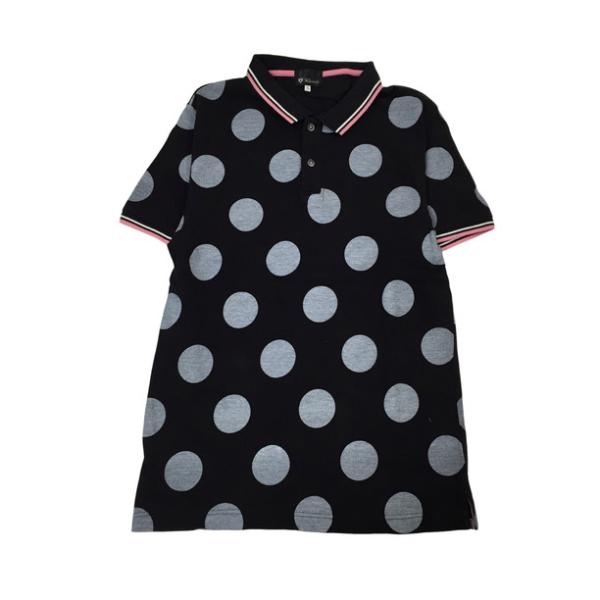 2407F-063 メンズ TK MIXPICE ティーケーミクスパイス ブラック ポロシャツ XL...