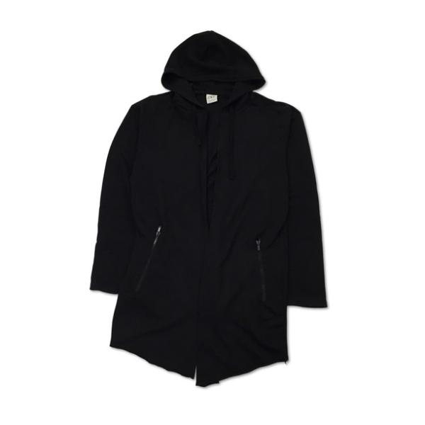 2410F-047 メンズ zara ザラ ブラック モッズコート S 【送料一律！800円】