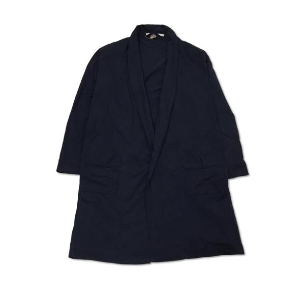 2410F-206 メンズ ZARA ザラ ネイビー ステンカラーコート M 【送料一律！800円】