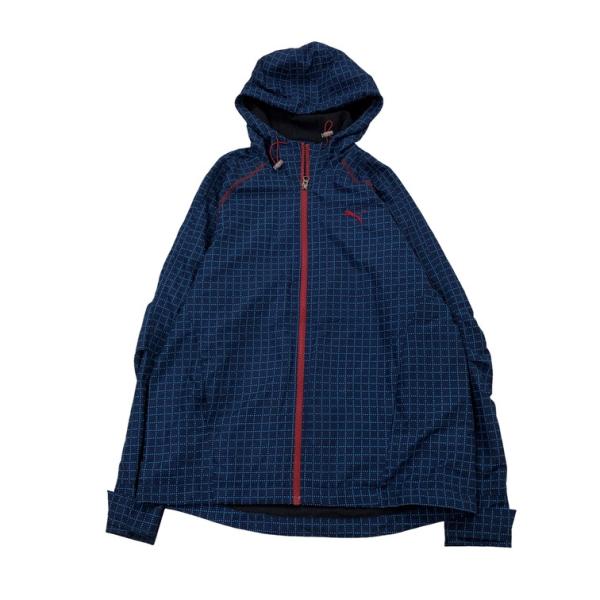 2504F-279 メンズ puma プーマ ブルー ジャージトラックジャケット M 【送料一律！8...