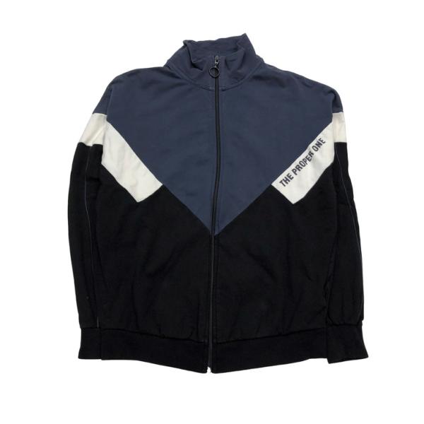 2506F-038 メンズ ZARA ザラ ブラック スウェットトレーナー S 送料一律！800円