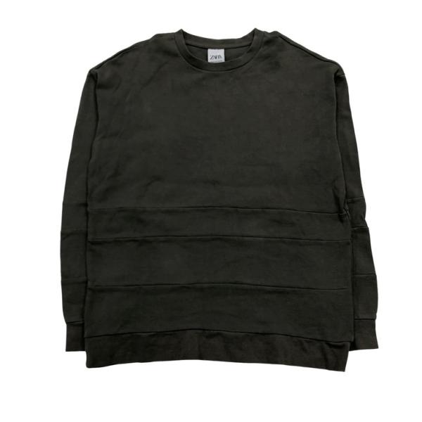2507F-053 メンズ ZARA ザラ グレー スウェットトレーナー S 送料一律！800円