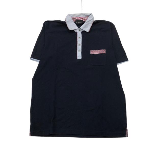 2507F-136 メンズ TK MIXPICE ティーケーミクスパイス ネイビー ポロシャツ XL...