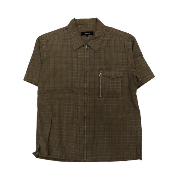 2508F-097 メンズ COMME CA ISM コムサイズム ベージュ シャツ L 【送料一律...