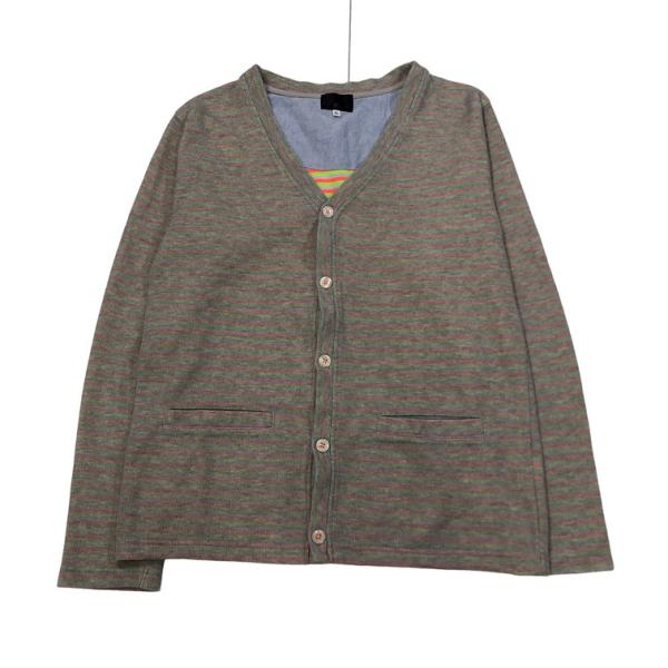 2510F-089 メンズ TK MIXPICE ティーケーミクスパイス グレー カーディガン XL...