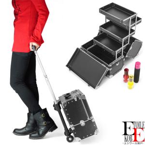 メイクボックス キャリーケース 大容量 訪問理容 訪問美容 4層 4輪