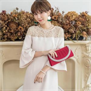2018 新作 パーティードレス ワンピース 結婚式 ドレス...