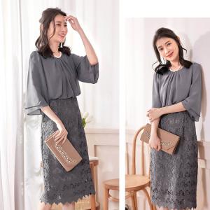 パーティードレス 結婚式 ワンピース ロング丈...の詳細画像2